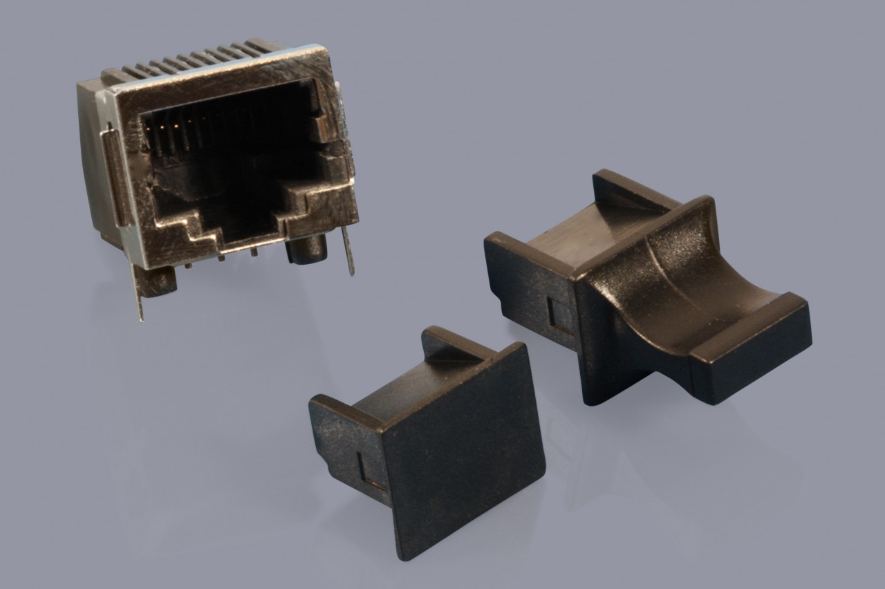RJ-45 female connector dust covers (ethernet)