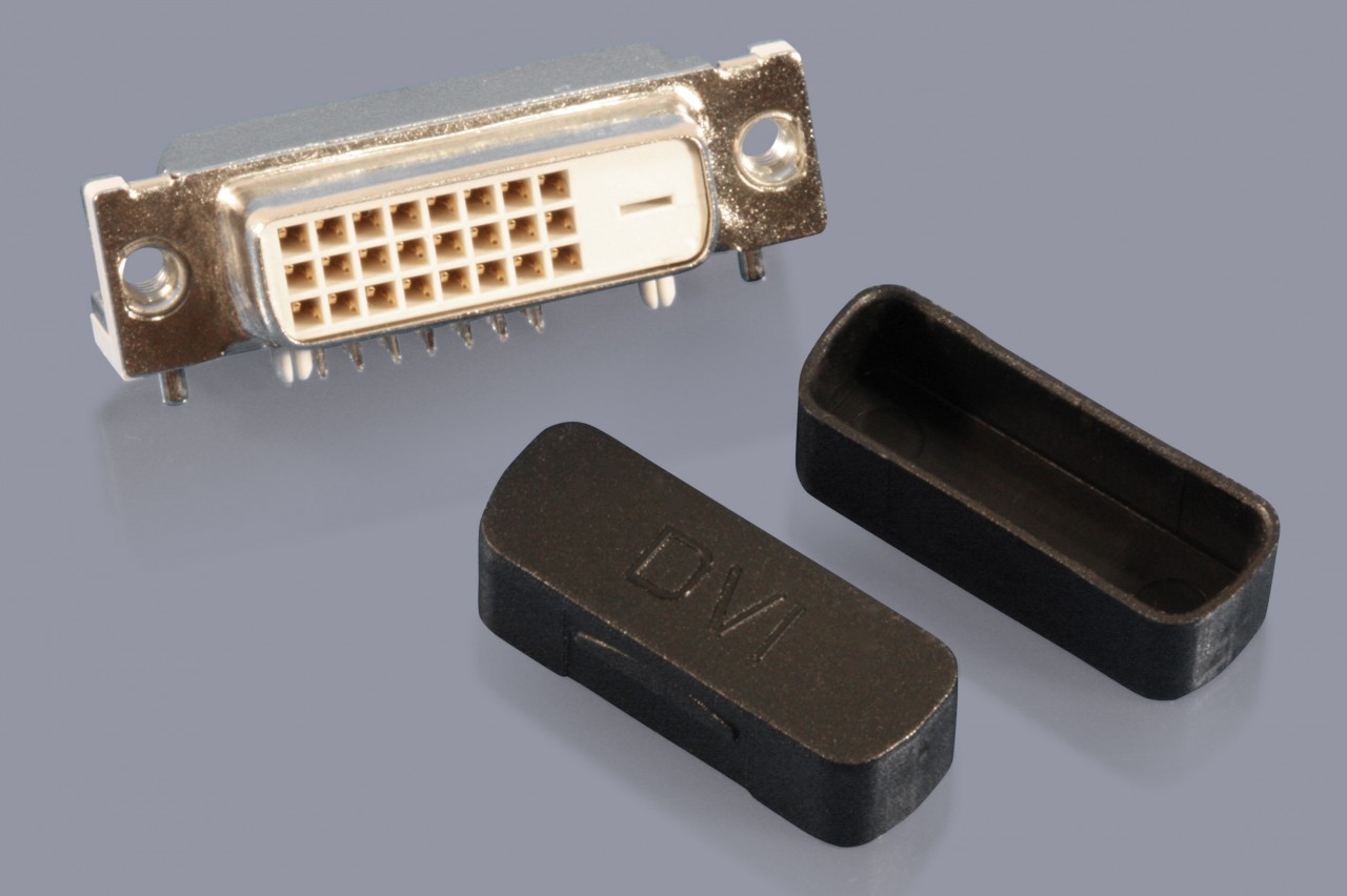 Dust caps for DVI female connectors