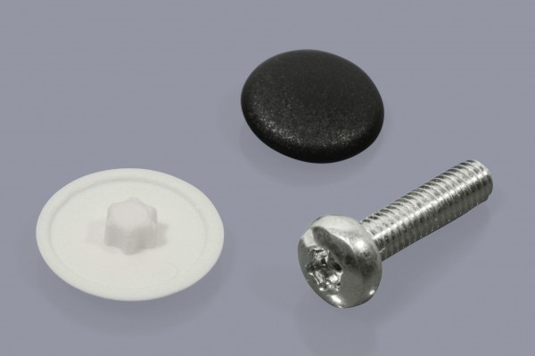 SKTO T25-13 PE weiß - Screw cap for Torx screw drive Form T25 LD-PE white, Screw caps for Torx screw drive, Protective caps and covers, Plugs + caps